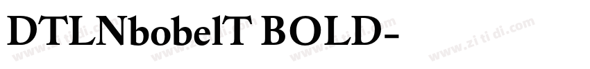 DTLNbobelT BOLD字体转换